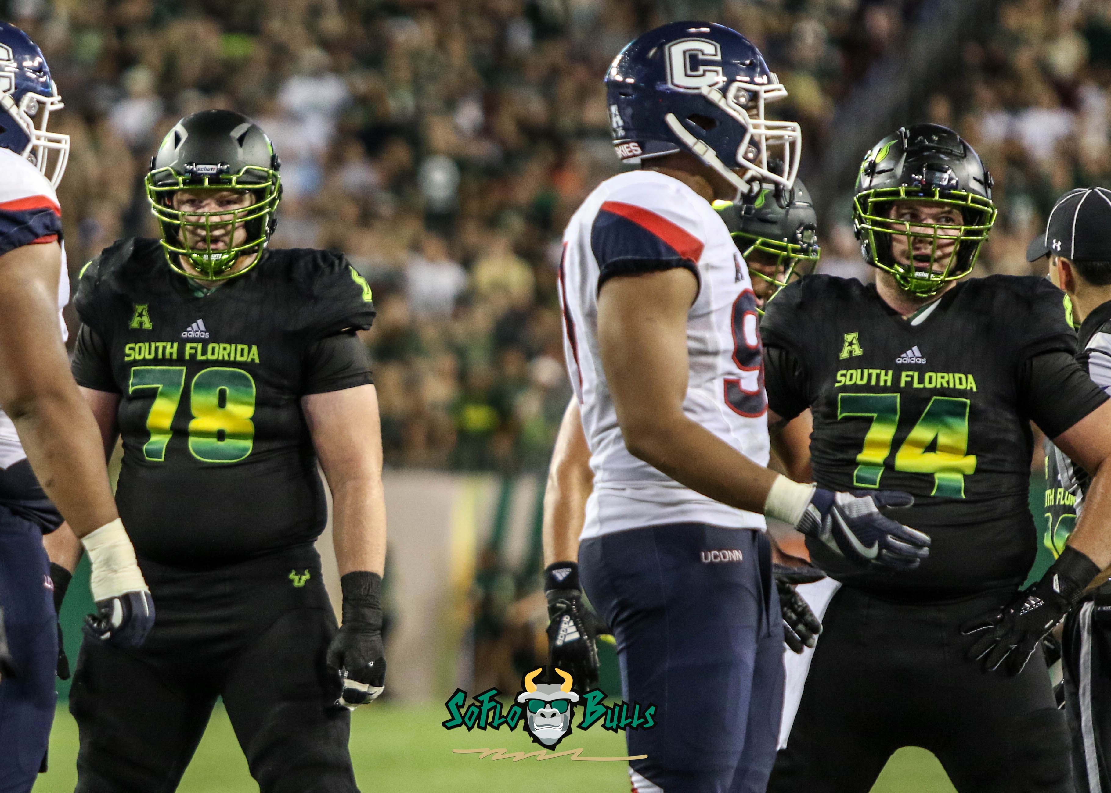 112 – USF vs. UConn 2018 – USF OL Billy Atterbury Brad Cecil by Will ...