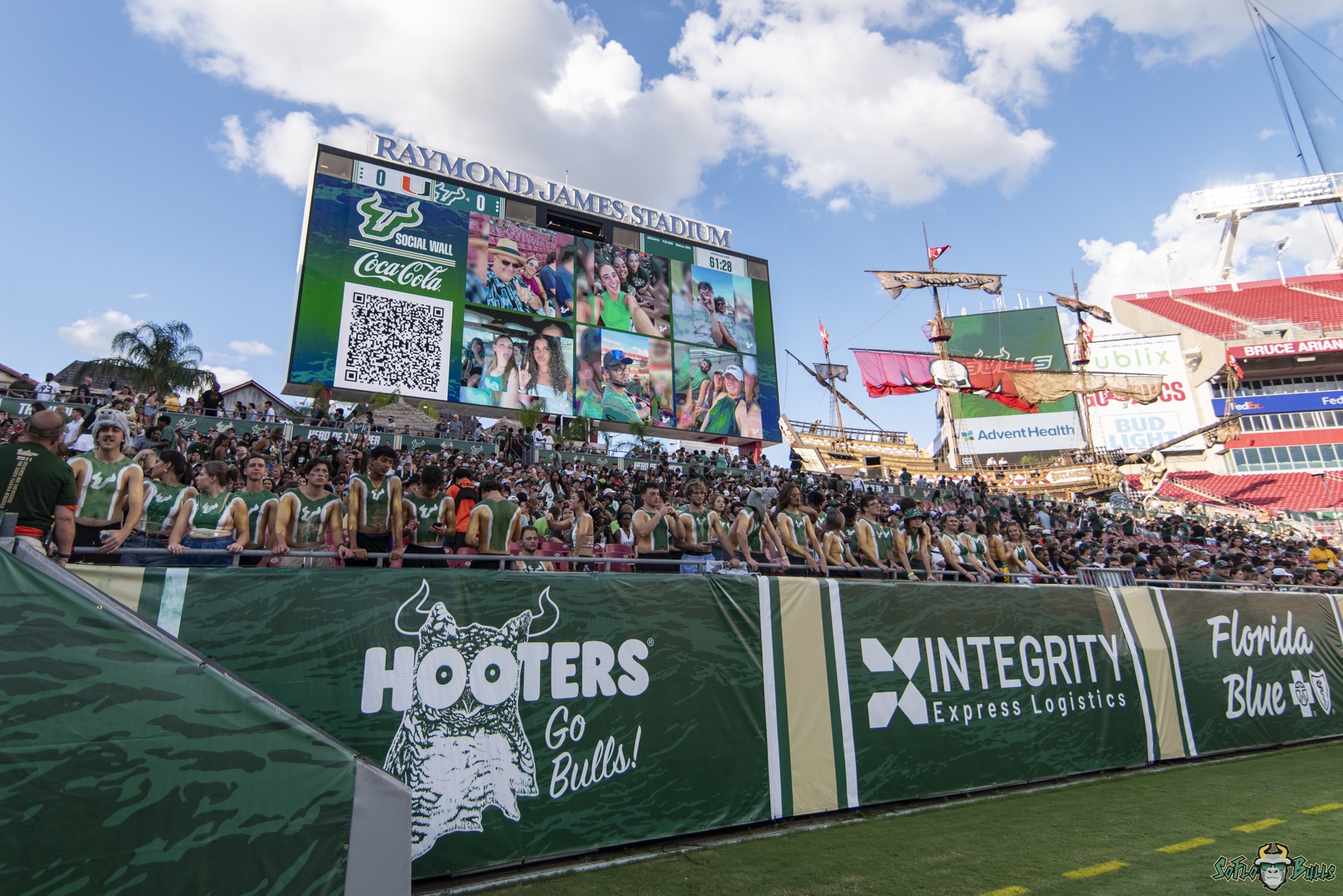 Usf Miami 1 No 8 Miami vs USF 2024 Raymond James Stadium Student Section DA