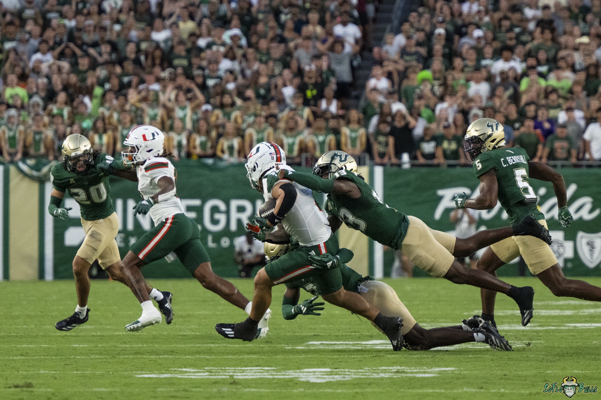 55 No 8 Miami vs USF 2024 DB Kajuan Banks DA